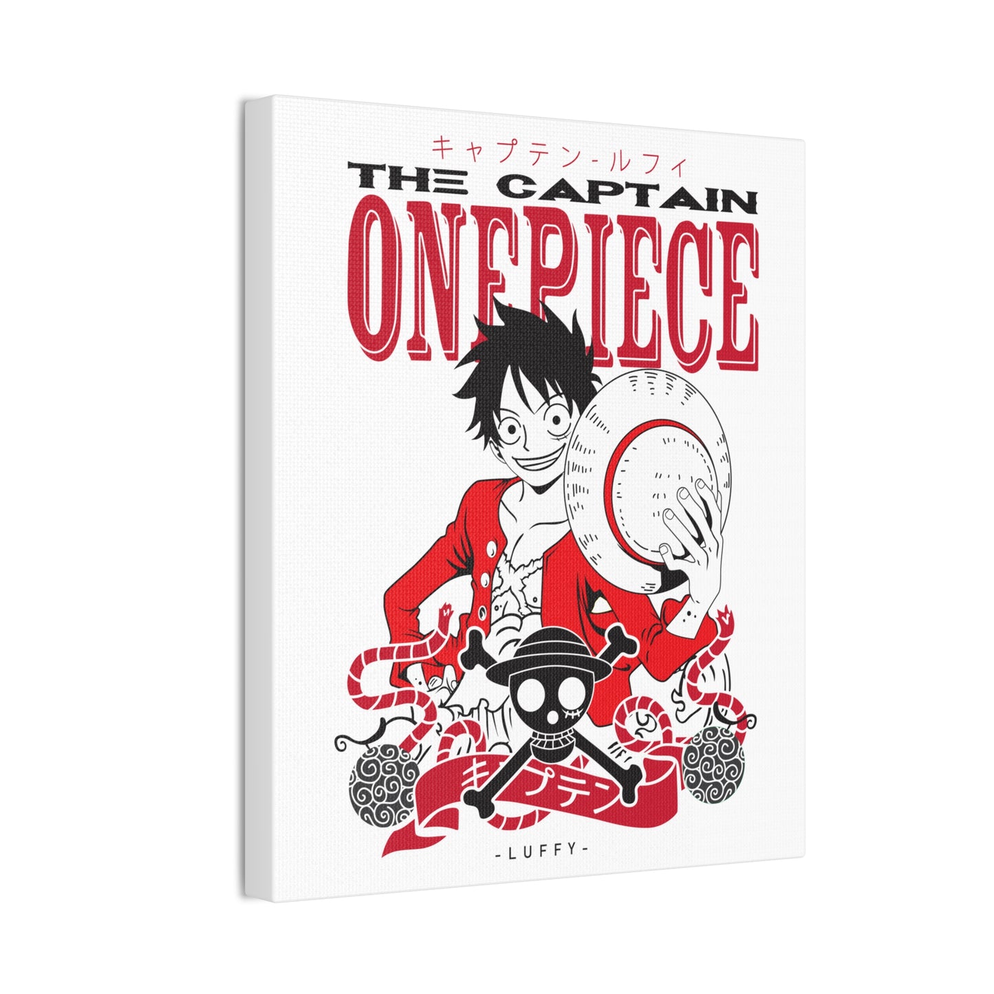 One Piece Canvas Wall Art - Luffy The Captain Decor - CreativeRino