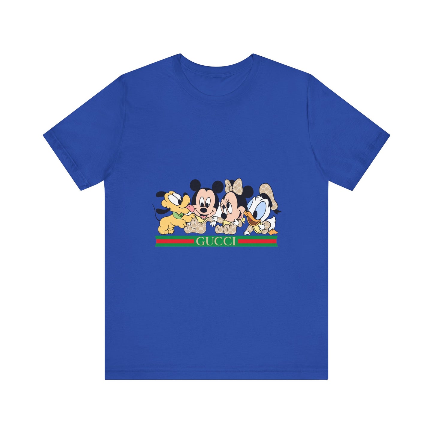 Gucci Mickey Mouse Graphic Tee - Unisex Jersey Short Sleeve T-shirt - CreativeRino