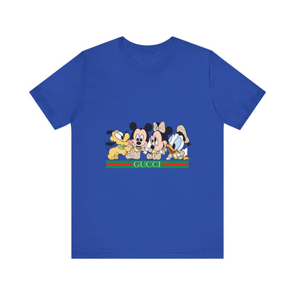 Gucci Mickey Mouse Graphic Tee - Unisex Jersey Short Sleeve T-shirt - CreativeRino