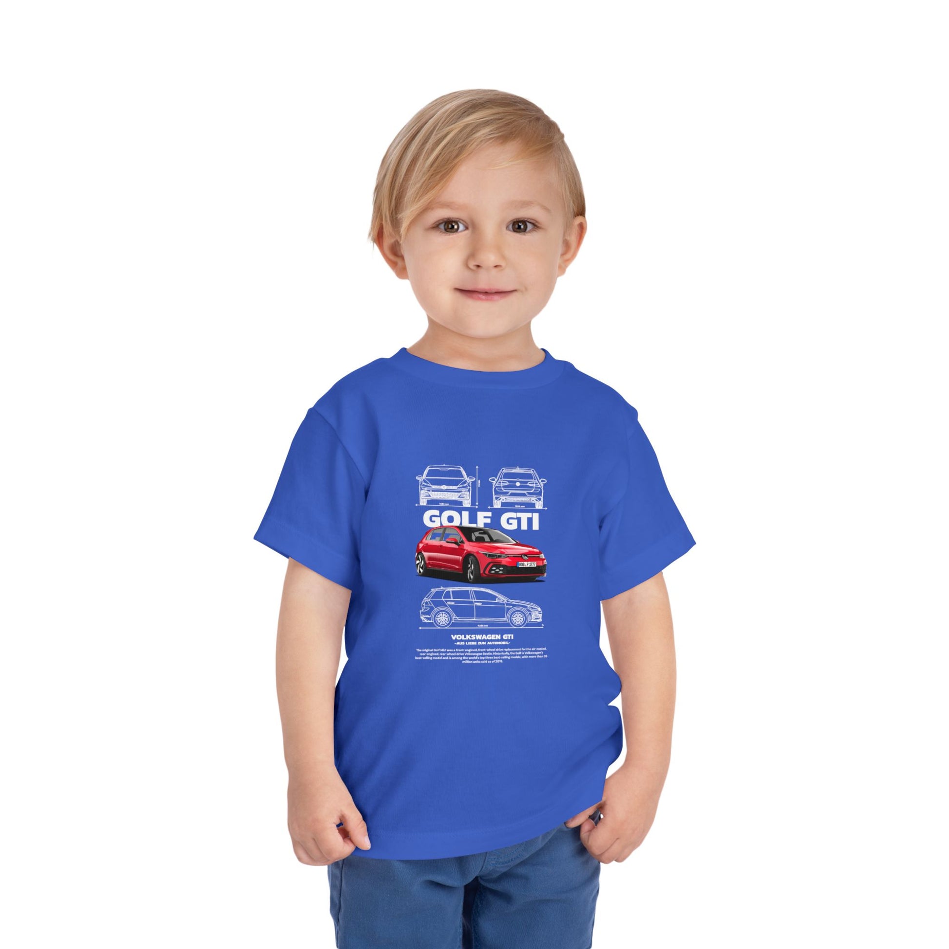 Volkswagen Golf GTI Kids Tee - Cool Car Design for Little Enthusiasts - CreativeRino