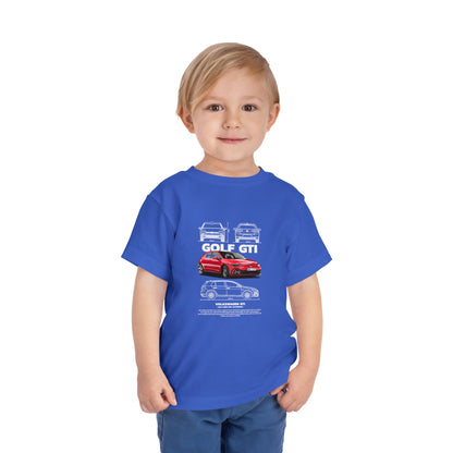 Volkswagen Golf GTI Kids Tee - Cool Car Design for Little Enthusiasts - CreativeRino
