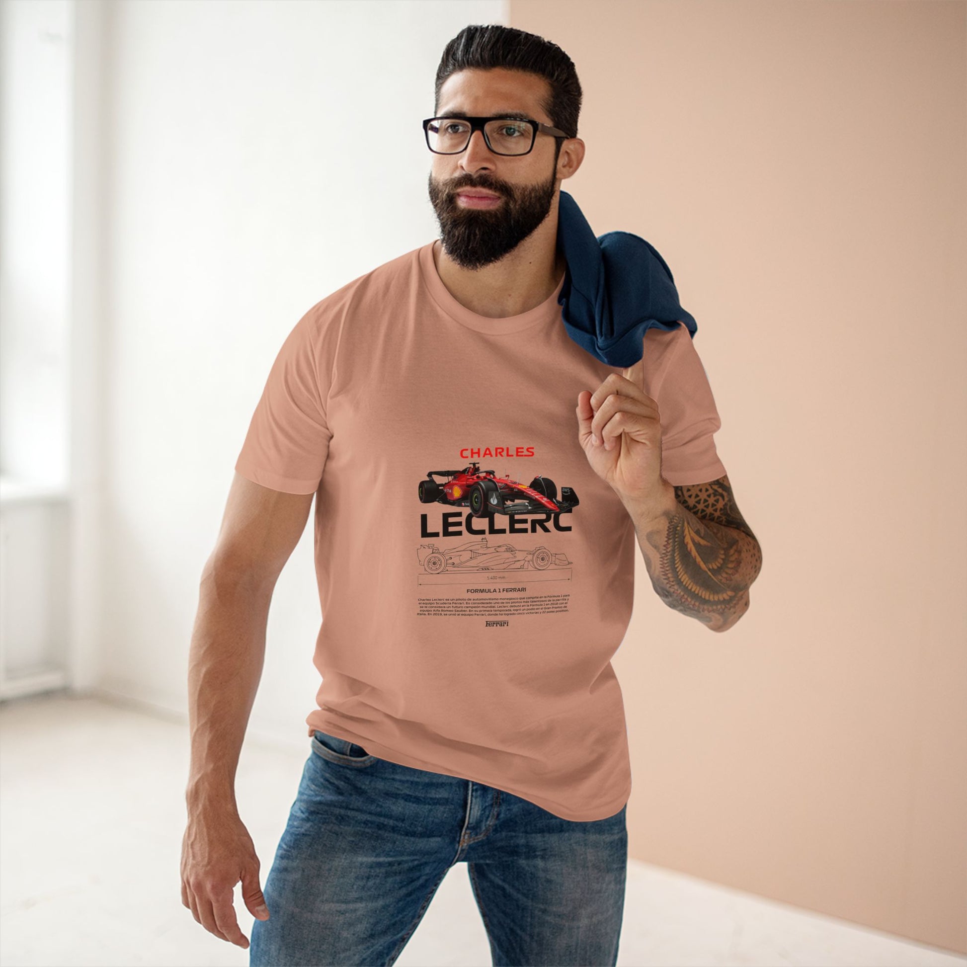 Formula 1 Charles Leclerc Adult Staple Tee - Perfect for Racing Fans - CreativeRino