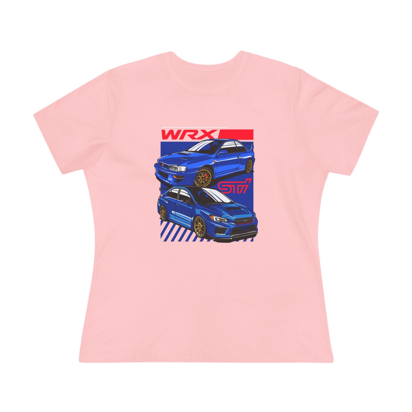 Women's WRX Car Graphic Cotton Tee - Perfect T-shirt for Auto Enthusiasts - CreativeRino