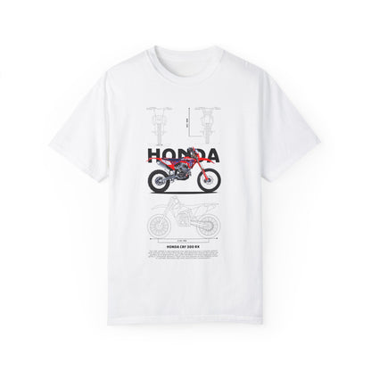 Honda CRF 300 RX Motorcycle Unisex T-Shirt | Garment-Dyed Vintage Tee - CreativeRino