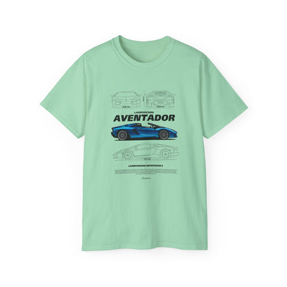 Aventador Sports Car Unisex Ultra Cotton Tee | Car T-shirt - CreativeRino