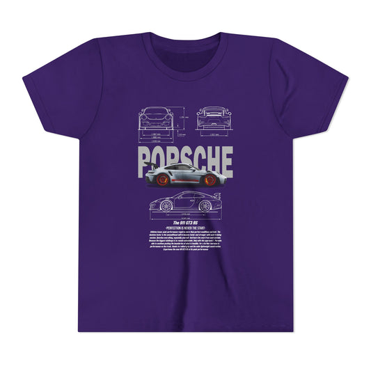 Porsche Engineering Youth  Tee - Classic Car T-shirt Design - CreativeRino