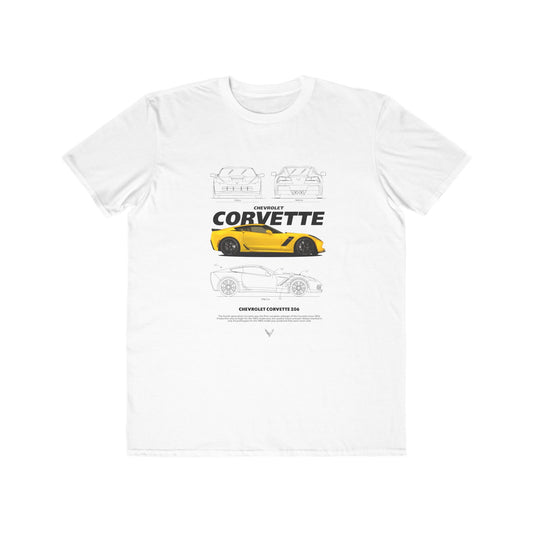 Chevrolet Corvette Men's Lightweight Fashion Tee - Perfect for Car Enthusiasts - CreativeRino