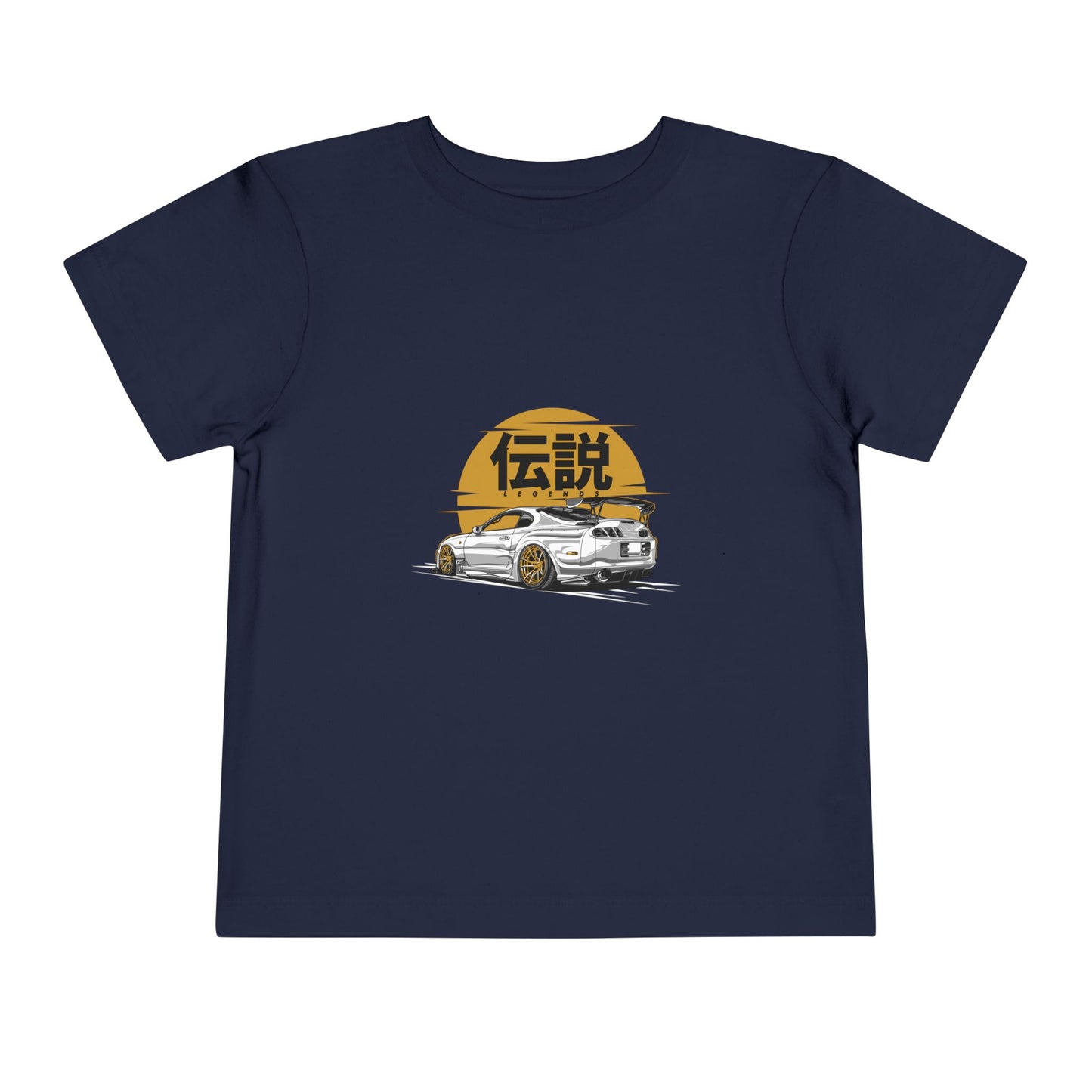 Toddler Racing Tee with Japanese Kanji Design - CreativeRino