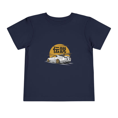 Toddler Racing Tee with Japanese Kanji Design - CreativeRino