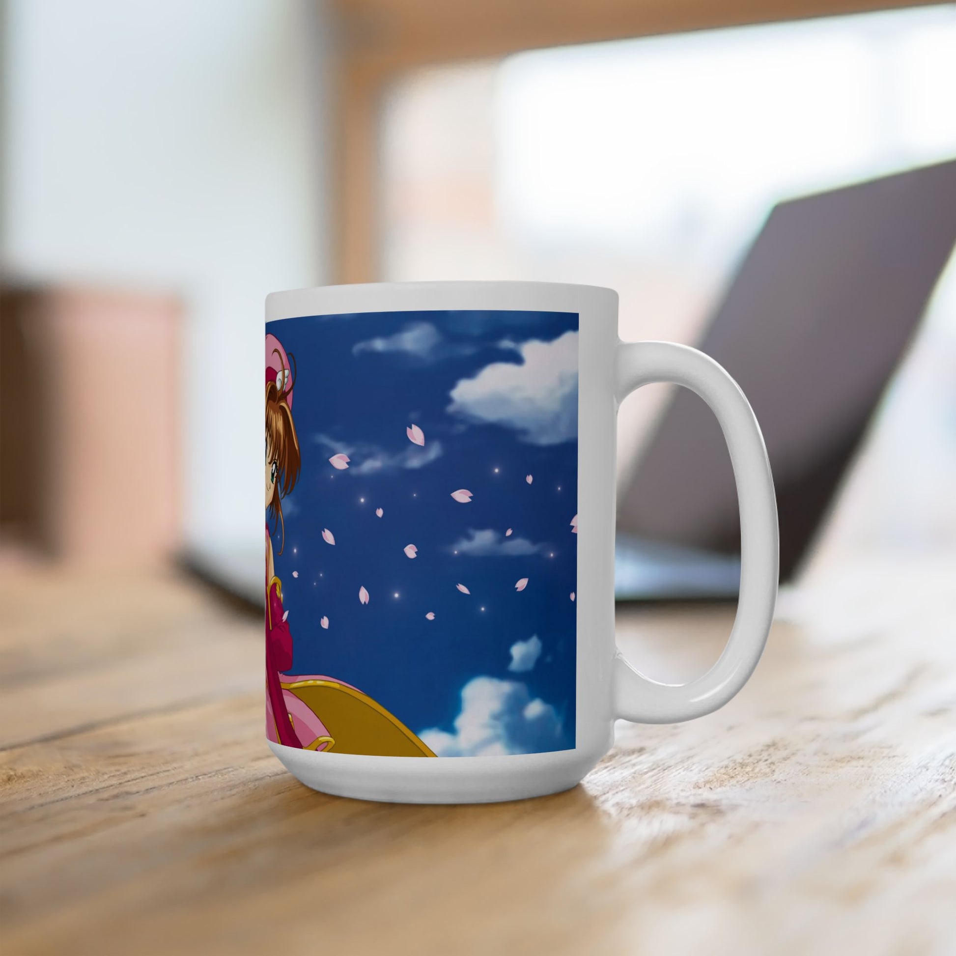 Magical Sakura Pair Ceramic Mug Perfect for Anime Fans - CreativeRino