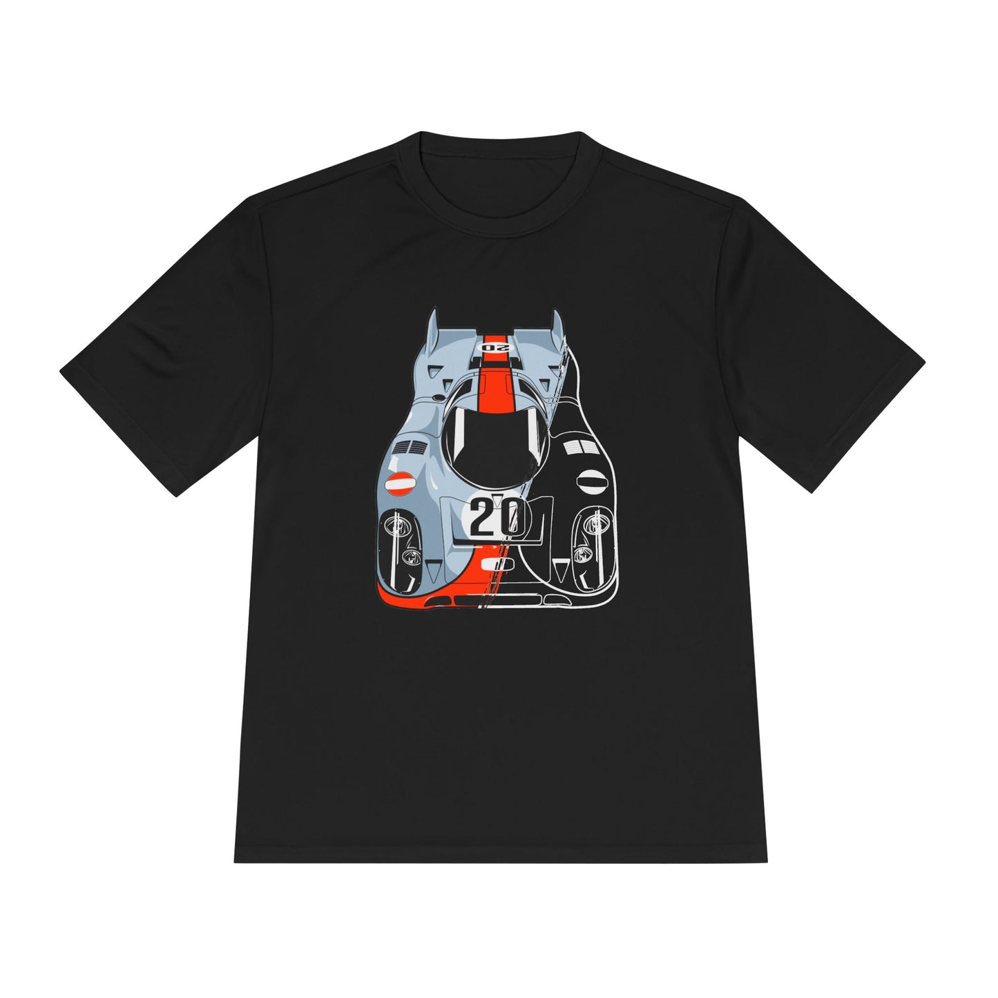 Racing Graphic Moisture Wicking Tee - Unisex Sportswear for Car Enthusiasts - CreativeRino