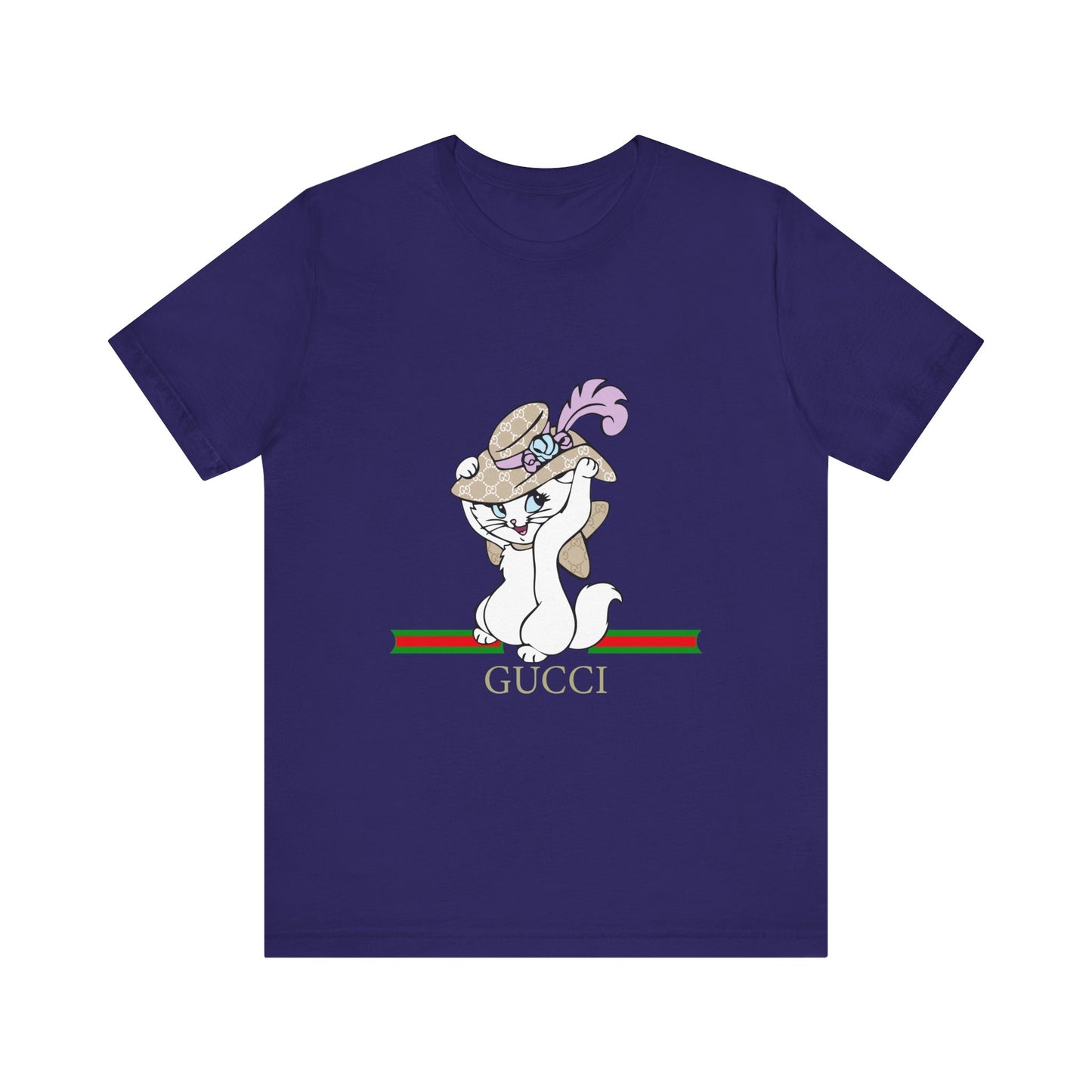 Kitty Gucci Unisex Jersey Short Sleeve T-shirt - CreativeRino
