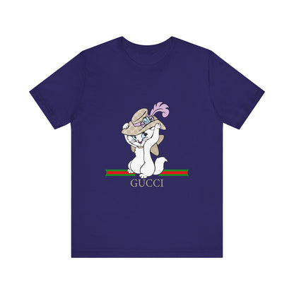 Kitty Gucci Unisex Jersey Short Sleeve T-shirt - CreativeRino