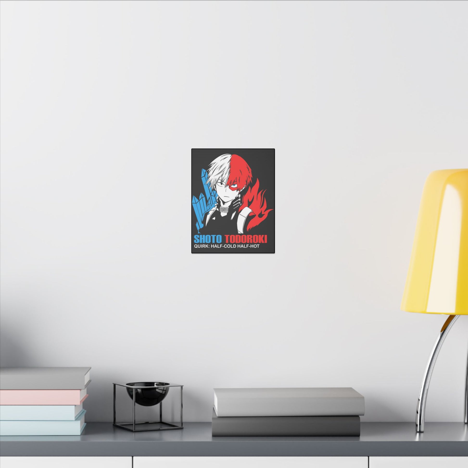 Shoto Todoroki Canvas Art Print - My Hero Academia Home Decor - CreativeRino