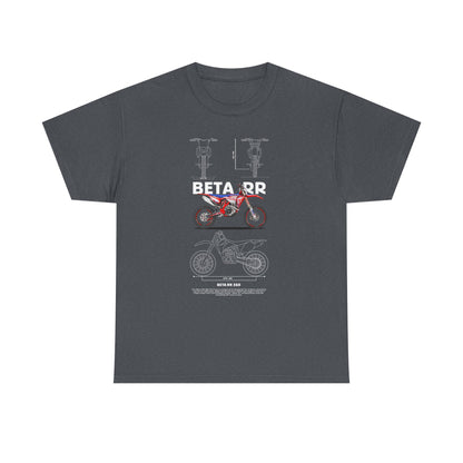 Unisex Heavy Cotton Tee - Beta RR Motorcycle Graphic T-shirt - CreativeRino