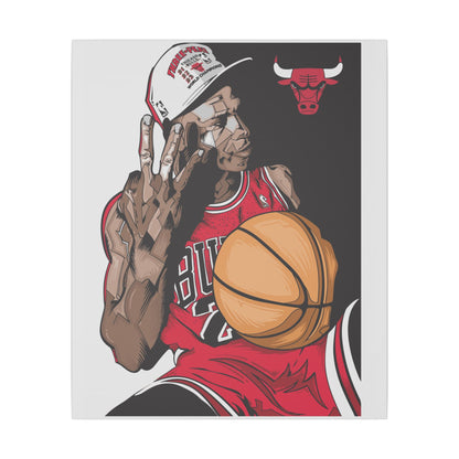 Michael Jordan Matte Canvas Wall Art Featuring Iconic Basketball Moments - CreativeRino
