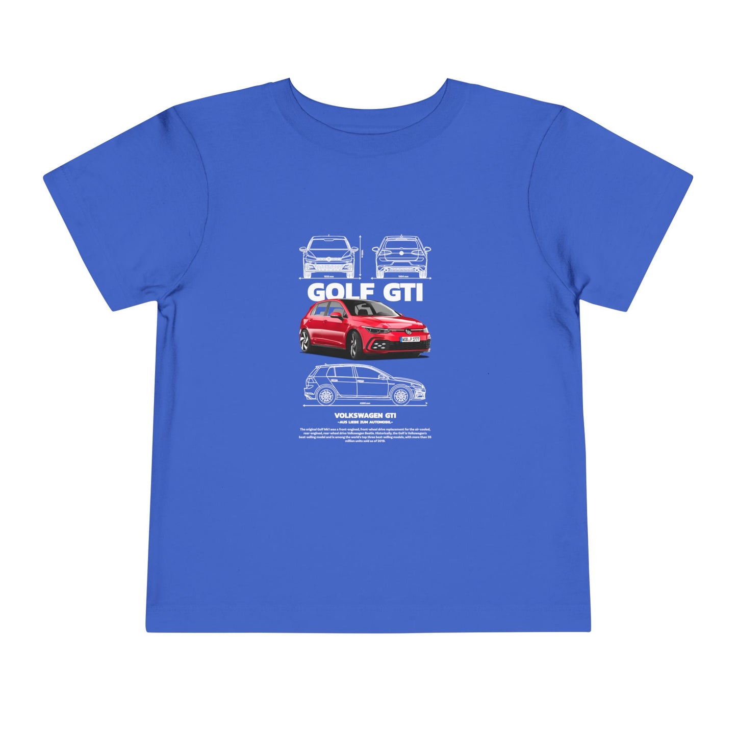 Volkswagen Golf GTI Kids Tee - Cool Car Design for Little Enthusiasts - CreativeRino