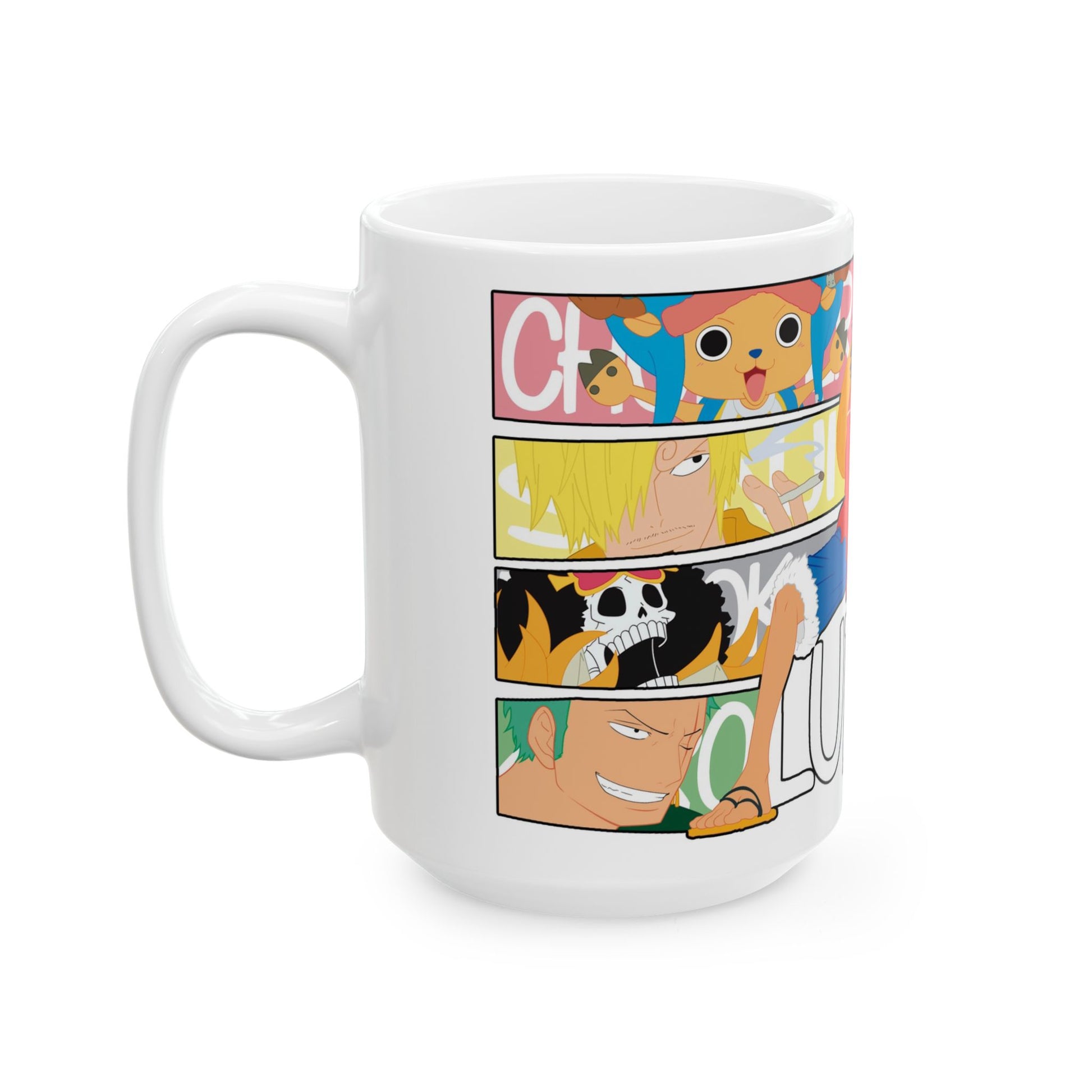 Funny Anime Ceramic Mug - One Piece Luffy Design - CreativeRino