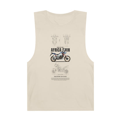 Africa Twin Unisex Tank Top - Motorcycle Graphic T-shirt - CreativeRino