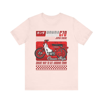 Honda C70 Classic Style Unisex Tee - Smart Way to Get Around Town T-shirt - CreativeRino