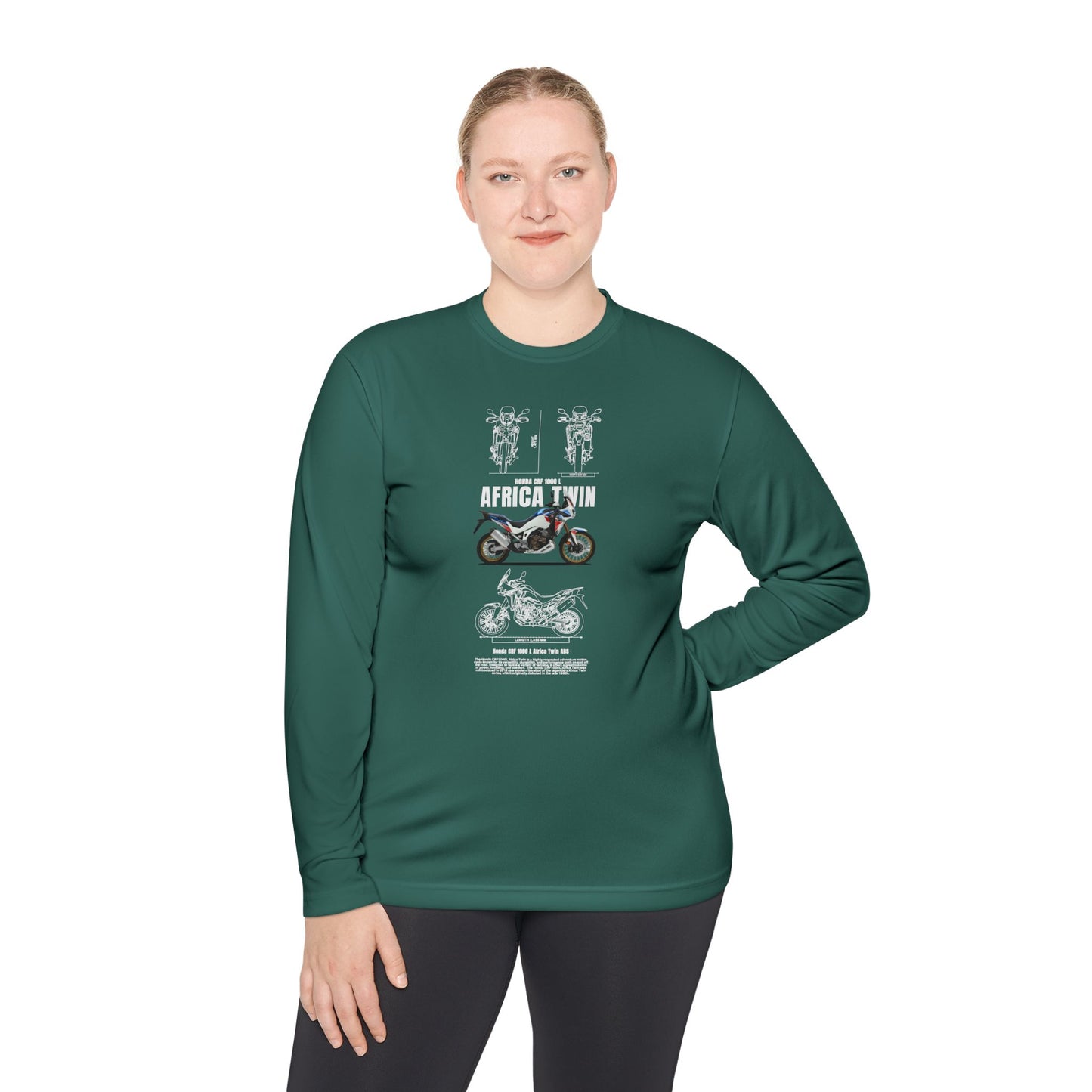Honda CRF1000L Africa Twin Motorcycle Enthusiast Unisex Long Sleeve Tee - Africa Twin T-shirt Design - CreativeRino
