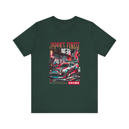 Japan's Finest Racer Unisex Tee - Streetwear Style Graphic T-shirt - CreativeRino