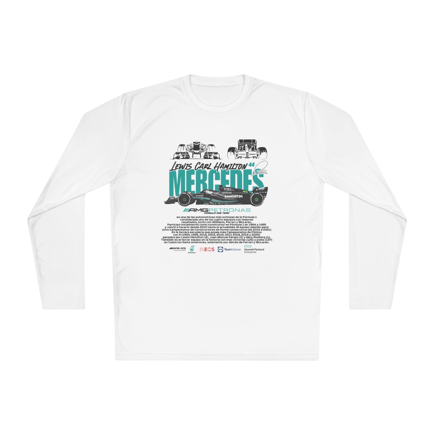 Unisex Lightweight Long Sleeve Tee - Mercedes Tribute Design - CreativeRino