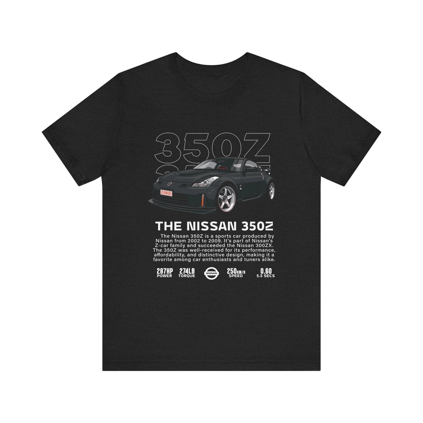 Nissan 350Z Unisex Tee – Perfect for Car Enthusiasts and Motoring Events - CreativeRino