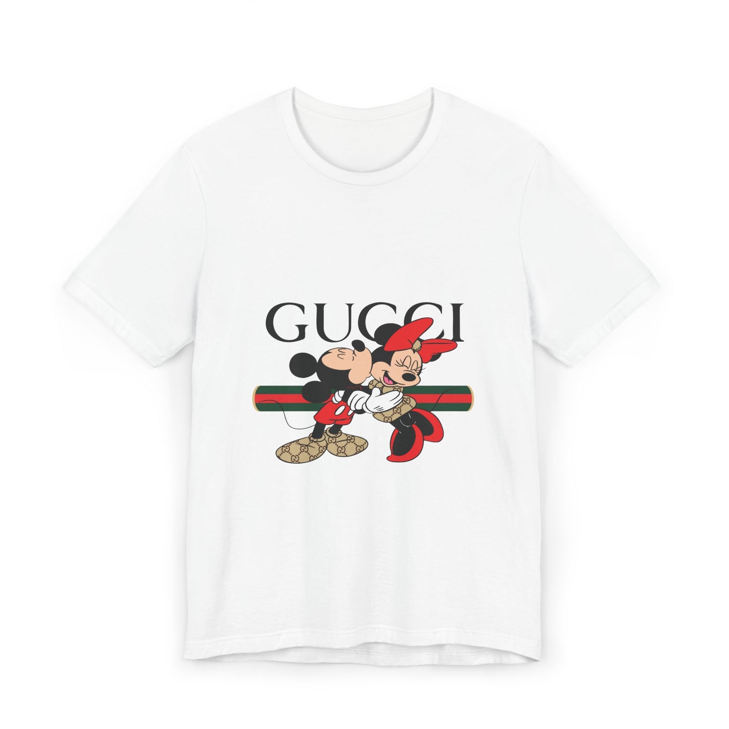 Gucci Mickey & Minnie Unisex T-Shirt, Fun Graphic Tee, Disney Fashion, Gift for Disney Lovers, Cute Casual Wear, Holiday Apparel - CreativeRino