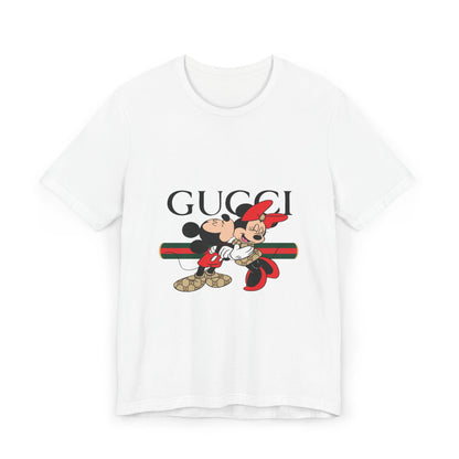 Gucci Mickey & Minnie Unisex T-Shirt, Fun Graphic Tee, Disney Fashion, Gift for Disney Lovers, Cute Casual Wear, Holiday Apparel - CreativeRino