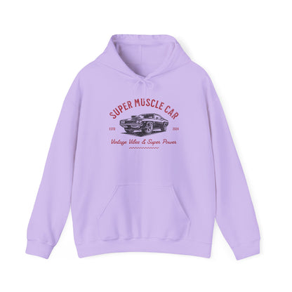 Super Muscle Car Hoodie - Unisex Heavy Blend Sweatshirt for Car Enthusiasts - CreativeRino