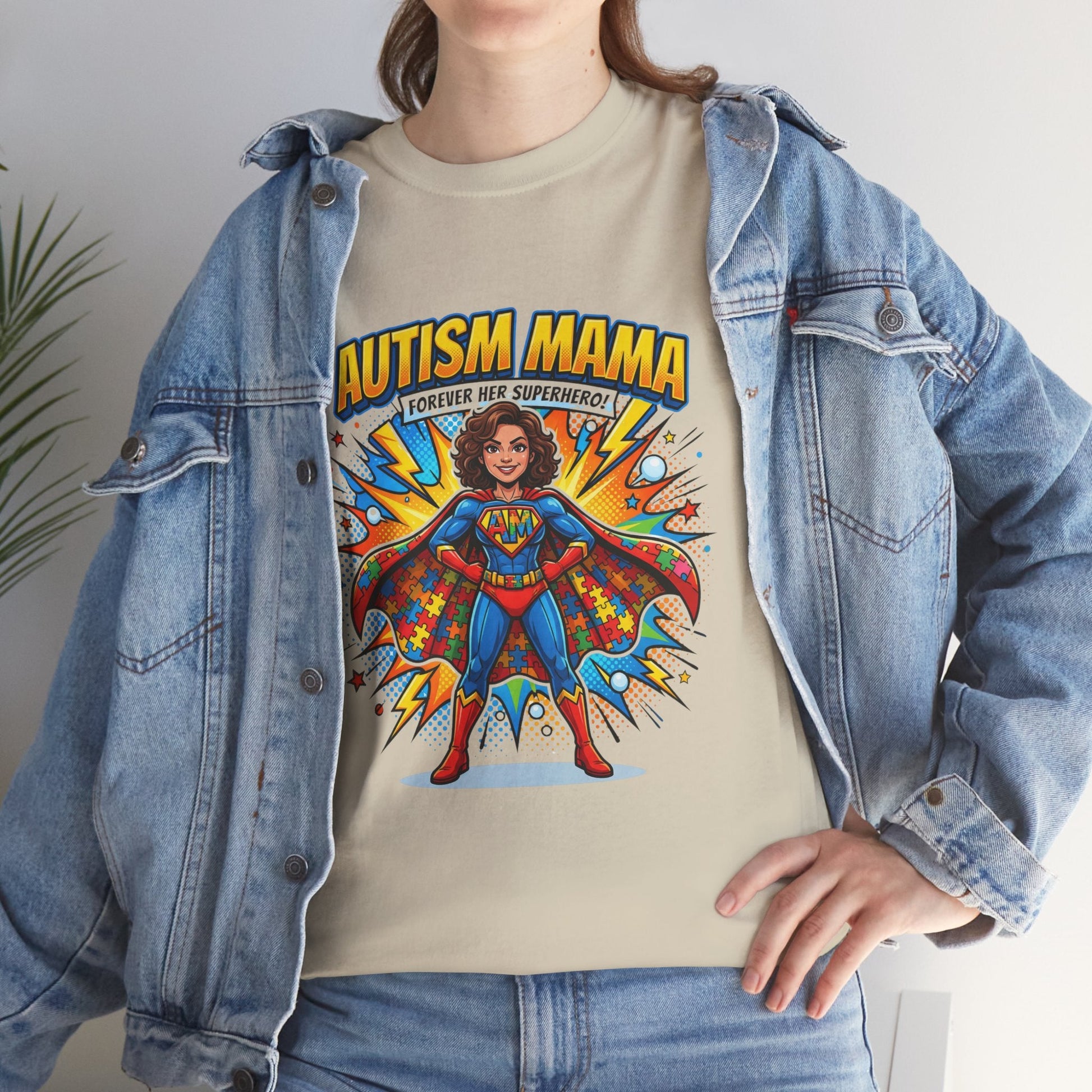 Autism Mama Superhero T-Shirt Printify