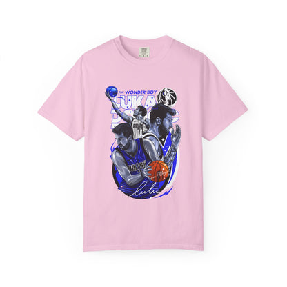 Unisex Garment-Dyed T-shirt | Luka Doncic "The Wonder Boy" Basketball Tee - CreativeRino