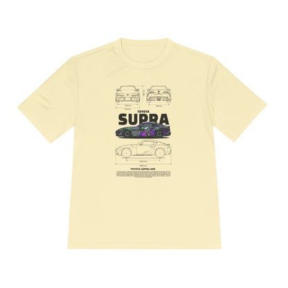Toyota Supra Unisex Moisture Wicking Tee -  Perfect for Car Enthusiasts - CreativeRino