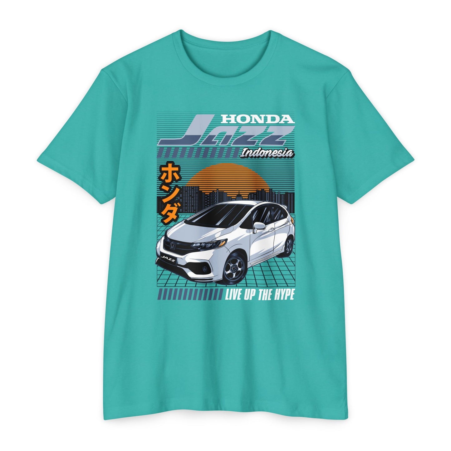 Honda Jazz Graphic Tee - Live Up the Hype - CreativeRino