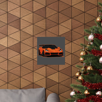 Sports Car Matte Square Poster - Perfect Wall Decor for Auto Enthusiasts - CreativeRino
