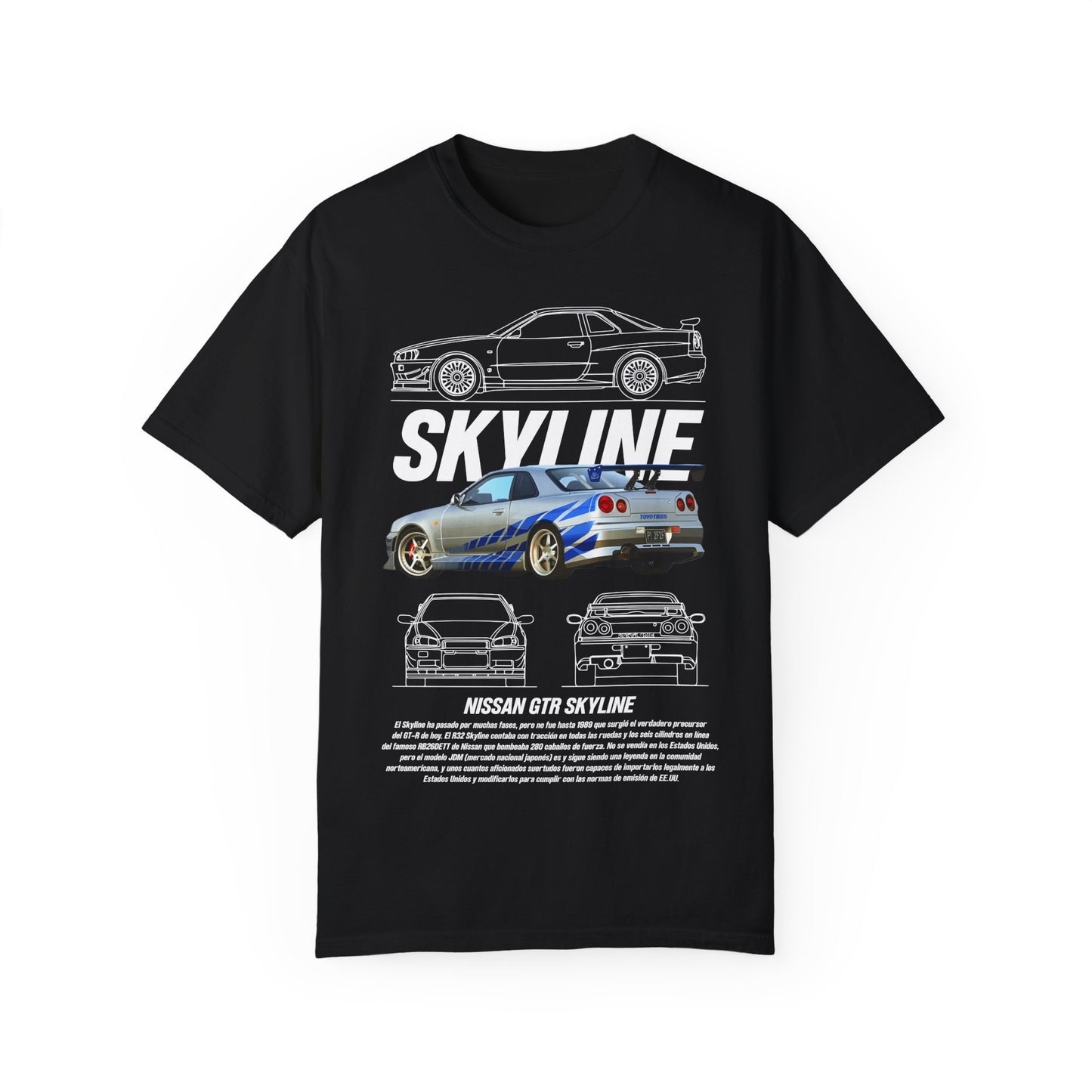 Nissan GTR Skyline Unisex  T-Shirt - Perfect T-shirt for Car Enthusiasts - CreativeRino