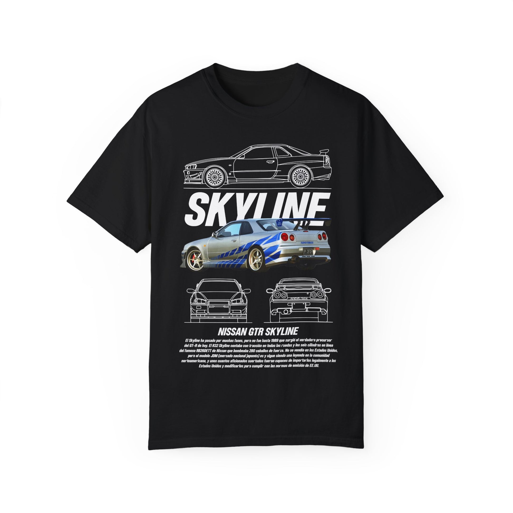 Nissan GTR Skyline Unisex  T-Shirt - Perfect T-shirt for Car Enthusiasts - CreativeRino