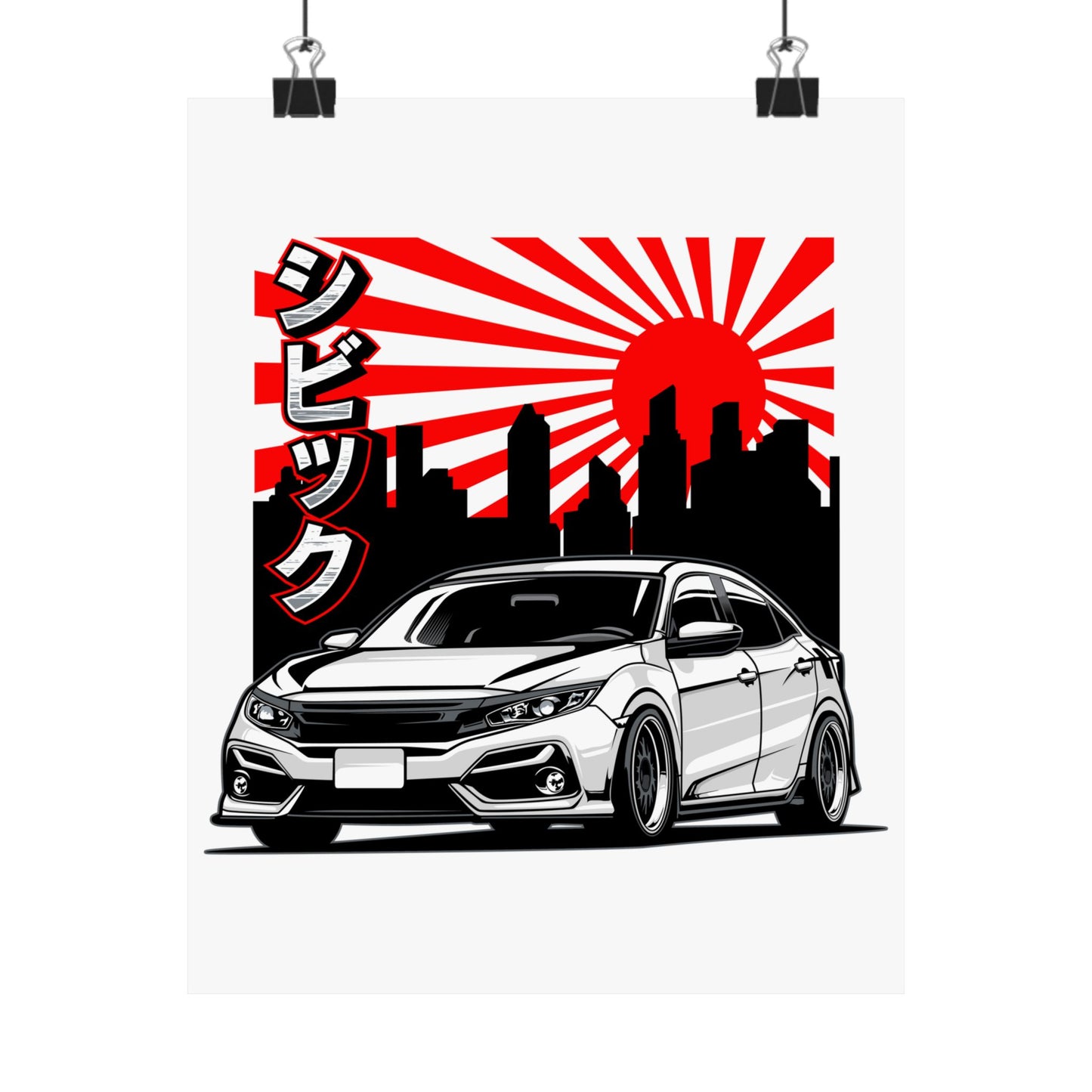 Japanese Car Art Matte Vertical Poster - CreativeRino