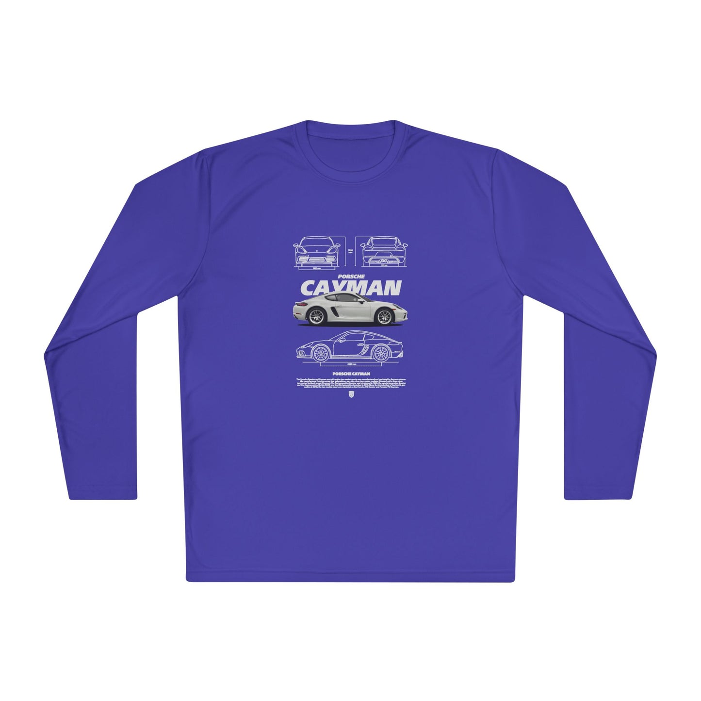 Porsche Cayman Unisex Lightweight Long Sleeve Tee - Car Graphic T-shirt - CreativeRino