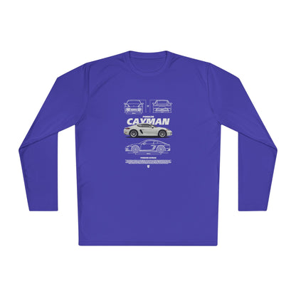 Porsche Cayman Unisex Lightweight Long Sleeve Tee - Car Graphic T-shirt - CreativeRino