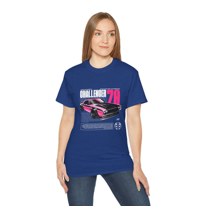 Vintage Challenger 70 Unisex Ultra Cotton Tee - Classic Muscle Car Shirt - CreativeRino