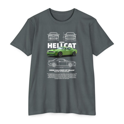 Dodge Charger SRT Hellcat Graphic T-Shirt - Unisex Car Enthusiast Apparel - CreativeRino