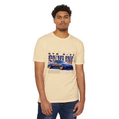 Nissan GTR R34 Graphic Tee - Unisex Vintage Car T-Shirt - CreativeRino