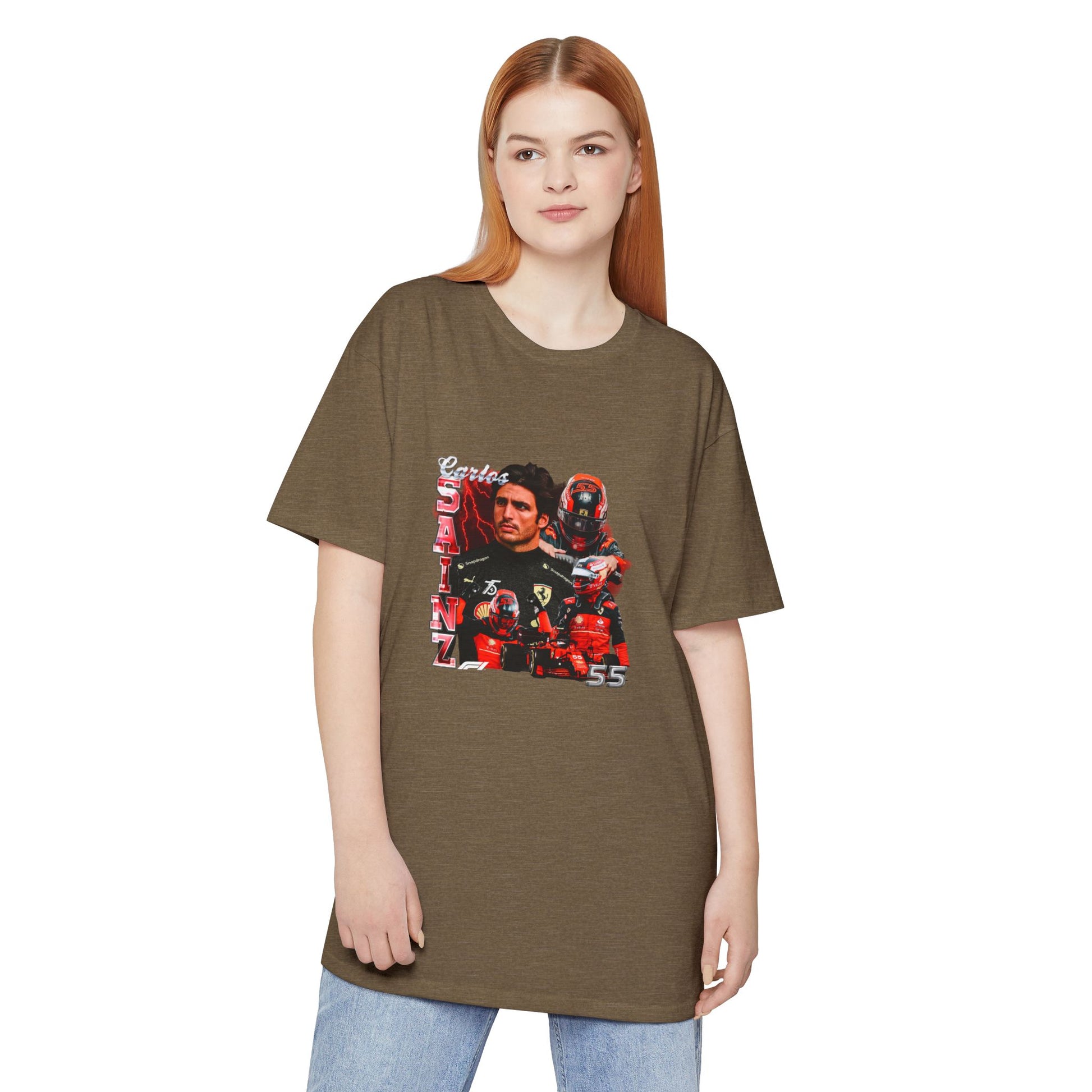 Carlos Sainz Jr. Graphic Tee - Bold Streetwear Car T-shirt - CreativeRino