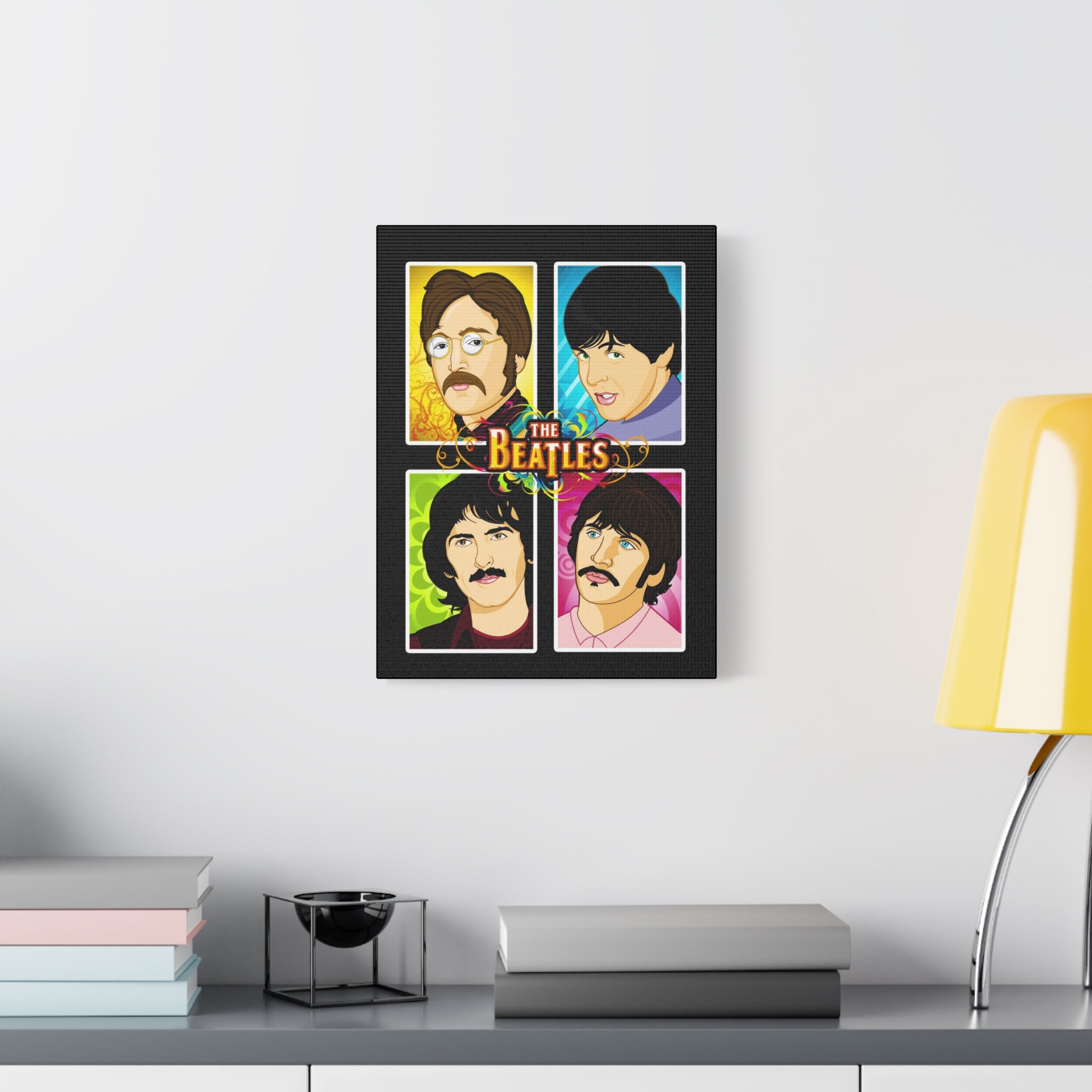 The Beatles Art Canvas – Iconic Stretched Wall Décor – CreativeRino