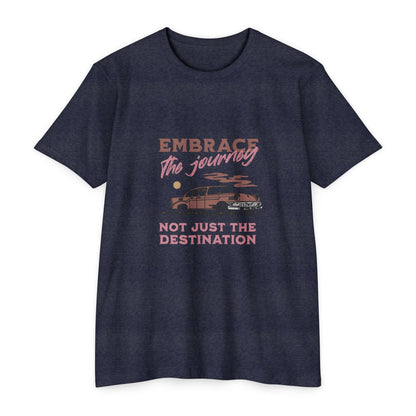 Embrace the Journey Unisex CVC Jersey T-shirt - Adventure Vibes - CreativeRino