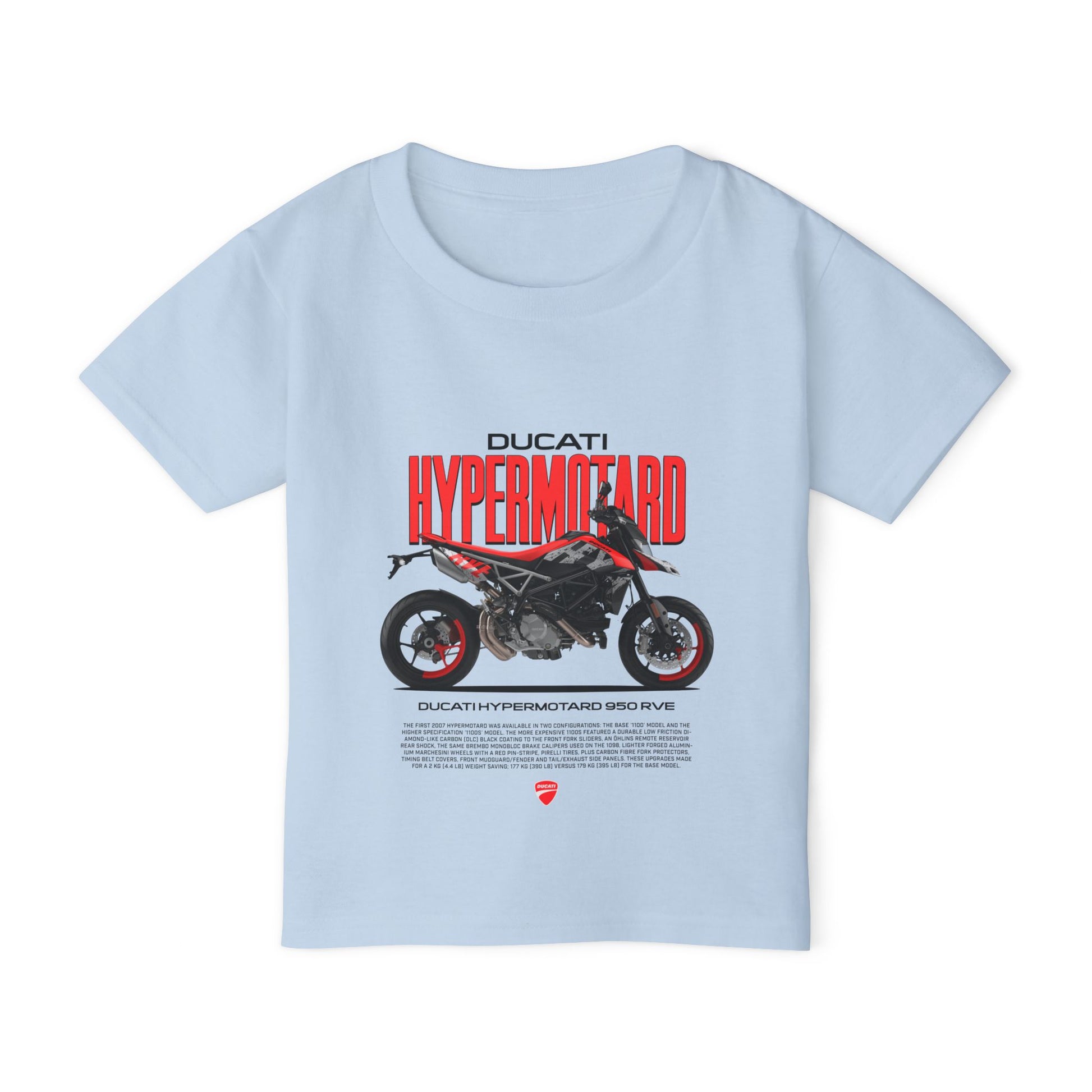 Ducati Hypermotard 950 Toddler T-Shirt - Cool Motorcycle Gear for Kids - CreativeRino