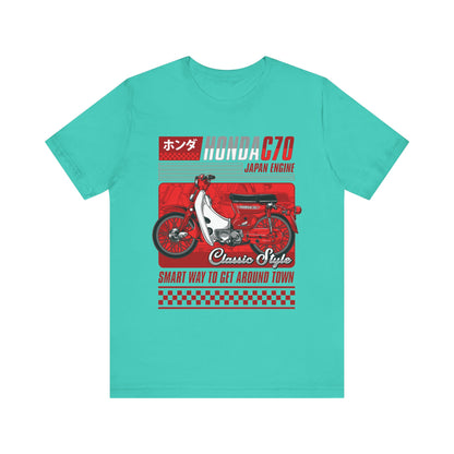 Honda C70 Classic Style Unisex Tee - Smart Way to Get Around Town T-shirt - CreativeRino