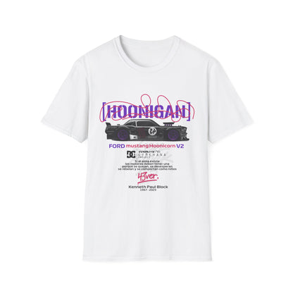 Hoonigan Unisex Softstyle T-Shirt - Perfect for Car Enthusiasts - CreativeRino